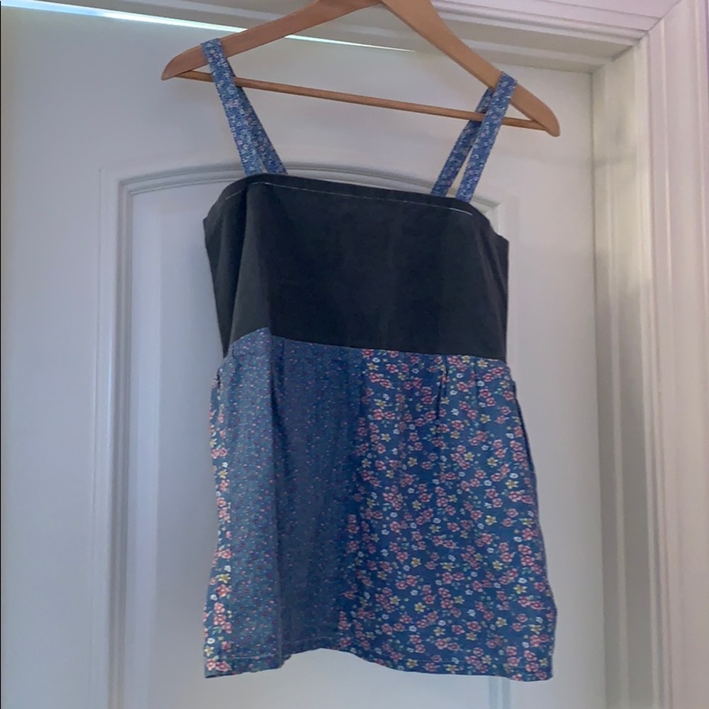 [Mississippi Moon] Patchwork Tie Top - image 1